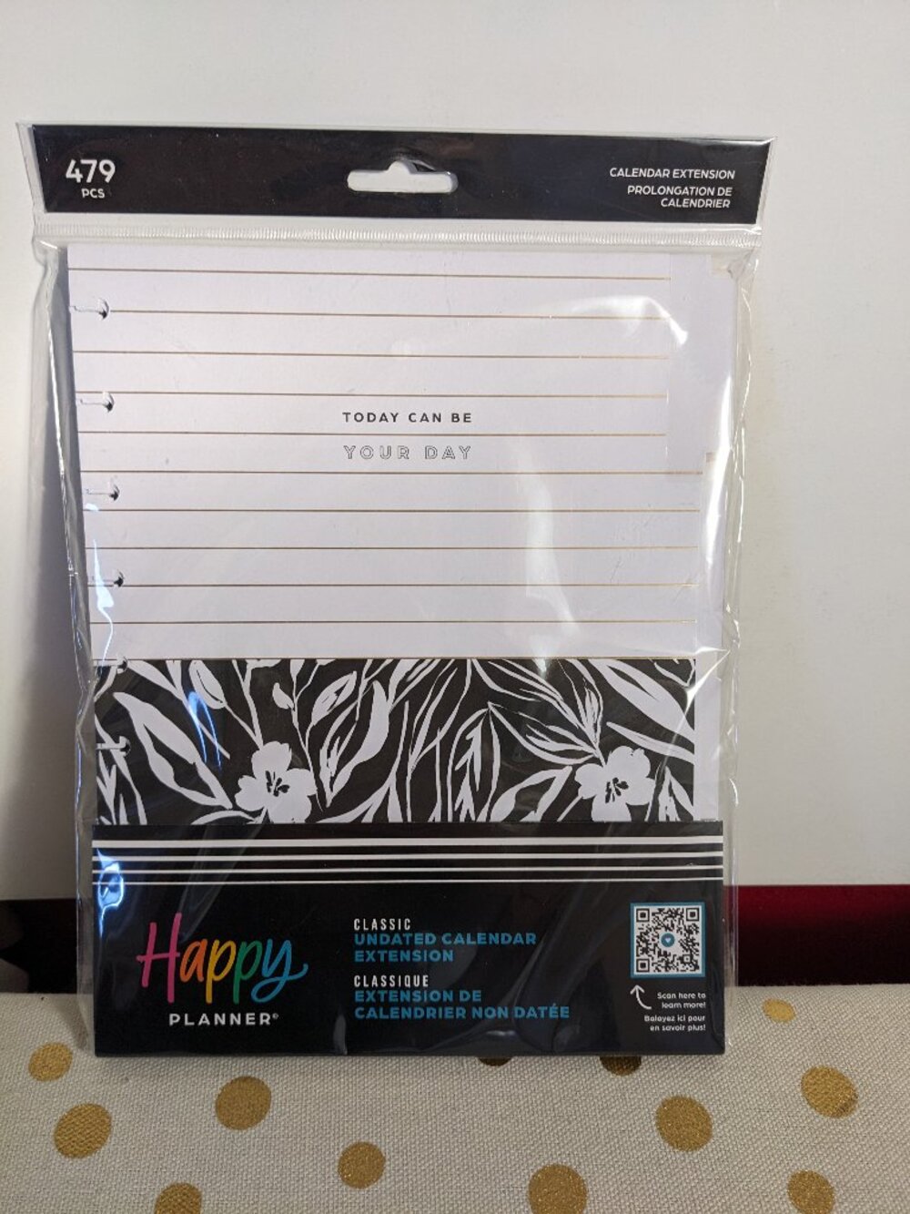 The Happy Planner NWT "Today Can Be Your Day" Calendar Extension